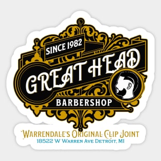 Great Head Barbershop Sticker